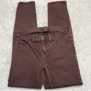 J. Brand Women's Brown Cotton Skinny Leg Denim Jeans Size 29x27.5''